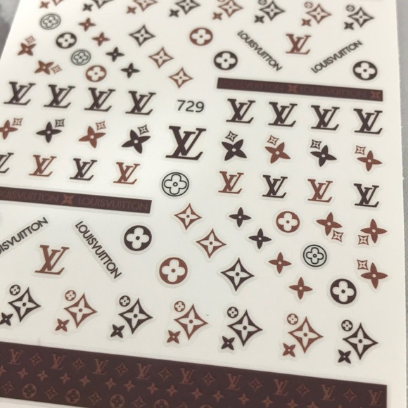 NEW Nail stickers floral brown - Picture 3 of 3